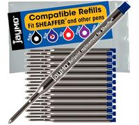 Jaymo Remplacement pour Sheaffer K 99325 - Mesure 95 mm de long - Recharge pour stylo à bille - 24 bleu
