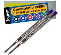 Jaymo Remplacement pour Sheaffer K 99335/99325 - Mesure 95 mm de long - Recharge pour stylo à bille (2 violets)