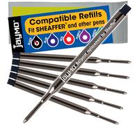 Jaymo Remplacement pour Sheaffer K 99335 - Mesure 95 mm de long - Recharge de stylo à bille - 6 noir