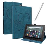 JayModCase Coque pour Amazon All-New Kindle Fire 7 Tablet (2022 Release-12th Generation) Housse Tablette avec Multi-Angle Housse Support (Bleu)