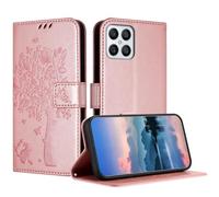 JayModCase Coque pour Honor X8 4G/Honor X30i/Honor Play 6T Pro, Coque Portefeuille Housse Cuir avec Porte Cartes et béquille Fermeture magnétique Étui pour Honor X8 4G - Or Rose