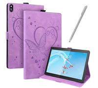 JayModCase Coque pour Lenovo Tab M10 TB-X605F/TB-X605L/TB-X505F/TB-X505L Housse Tablette avec Multi-Angle Housse Support Fonction Veille/Réveille Automatique(Pourpre)
