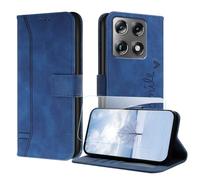 JayModCase Coque pour Motorola Moto X70 Air Pro/Signature 5G avec Protection écran, Étuis Rabat Folio Housse Cuir Portefeuille [Emplacements Cartes] Magnétique Support pour Moto Signature 5G - Bleu
