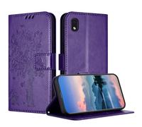 JayModCase Coque pour Samsung Galaxy A01 Core / M01, Coque Portefeuille Housse Cuir avec Porte Cartes et béquille Fermeture magnétique Étui pour Samsung A01 Core - Violet d'encre