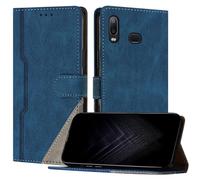 JayModCase Coque pour Samsung Galaxy A10S/M01S, Porte Carte Cuir PU Portefeuille avec Fonction Support | Fermeture Magnétique | Antichoc |TPU Étui pour Galaxy A10S (Bleu)