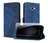 JayModCase Coque pour Samsung Galaxy J4 Plus, Cuir Pochette de Portefeuille avec Film de Protection d'écran [Support] [Magnétique] Emplacements Cartes pour Galaxy J4 Plus - Bleu
