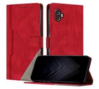 JayModCase Coque pour Samsung Galaxy Xcover 6 Pro/Xcover Pro 2, Porte Carte Cuir PU Portefeuille avec Fonction Support | Fermeture Magnétique | Antichoc |TPU Étui pour Galaxy Xcover6 Pro (Rouge)