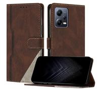 JayModCase Coque pour Xiaomi Redmi Note 12 Pro Plus 5G, Porte Carte Cuir PU Portefeuille avec Fonction Support | Fermeture Magnétique | Antichoc |TPU Étui pour Redmi Note 12 Pro Plus 5G (Marron)