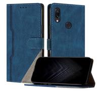 JayModCase Coque pour Xiaomi Redmi Note 7/ Note 7 Pro, Porte Carte Cuir PU Portefeuille avec Fonction Support | Fermeture Magnétique | Antichoc |TPU Étui pour Redmi Note 7 (Bleu)