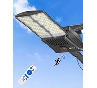 JAYNLT Y-7000W Lampadaire Solaire Exterieur, 6500K Spot Solaire Exterieur avec Télécommande, Étanche IP67 Projecteur Solaire avec Detecteur de Mouvement pour Jardin, Cour, Maison, Allée, Garage