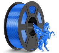 JAYO Filament PLA Silk - 1,75 mm - Bleu - Filament PLA brillant pour imprimante 3D - Bobines de 1,1 kg - Filament Neatly Wound - Précision dimensionnelle +/- 0.02 - PLA effet soie - Bleu
