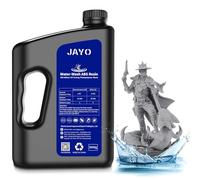 JAYO Résine ABS-Like Lavable à l'Eau 3KG, Résine d'Imprimante 3D 405nm UV Standard Résine Photopolymère Rapide pour Imprimante 3D LCD/DLP/SLA, Haute Précision, Non fragile, Faible Odeur, Gris 3000g