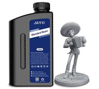 JAYO Résine pour Imprimante 3D 1KG, 405nm UV Standard Fast Curing Résine Photopolymère pour Imprimante 3D 4K/6K/8K LCD DLP SLA, Haute Précision, Faible Rétrécissement, Gris 1000g