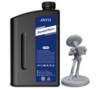JAYO Résine pour Imprimante 3D 2KG, 405nm UV Standard Fast Curing Résine Photopolymère pour Imprimante 3D 4K/6K/8K LCD DLP SLA, Haute Précision, Faible Rétrécissement, Gris 2000g
