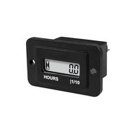 Jayron Compteur Horaire Numérique LCD Rectangulaire AC 86-230V Réinitialisable sans Batterie,pour Petit Moteur Quad Bike Moto Tondeuse à Gazon Motoneige Motocross Tronçonneuse
