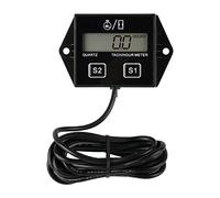 Jayron JR-HM011N Tachymètre Inductif à Essence LCD Tachymètre Réinitialisable/Compteur Horaire étanche pour Paramoteurs, ULM,Générateurs,Tondeuse à Gazon,Moto