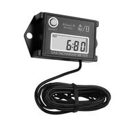 Jayron JR-HM026 Tachymètre et Compteur Horaire de Vitesse Numérique pour Motos,VAT,Moteurs marins,Tracteurs,Tondeuses à Gazon