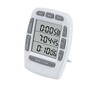 Jayron JR-KT001 Minuterie Numérique Grand LCD 3 Canaux de Cuisine avec Compte À Rebours, Alarme Forte et Aimant Fort Support