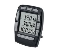Jayron Minuteur numérique JR-KT001 - Grand écran LCD - 3 canaux - Minuterie de cuisine - Minuterie de cuisine - Minuterie de réinitialisation - Alarme puissante - Support magnétique puissant pour enfants et personnes âgées - Noir