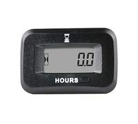 Jayron Snap-in LCD Hour Meter AC/DC 5-277V Voltage,Rappel de Maintenance Réinitialisable étanche pour les petits Moteurs,tels que la moto de Compresseur d'air de Générateur de Tondeuse à Gazon