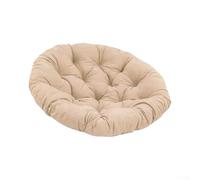 Jayruit Coussin de chaise rond d'extérieur 60 x 60 cm pour balancelle, panier suspendu, chaise à bascule papaye, jardin, terrasse - Coussin épais, doux et respirant (A)