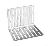 Jayruit Filtre de protection en maille en forme de L en acier inoxydable pour grille de jardin robuste 12 x 7,5 cm (en forme de L épaissie)