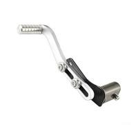 Jayruit Levier de changement de vitesse en alliage d'aluminium usiné CNC - Tête de levier de vitesse ergonomique pour moto tout-terrain pour transmission manuelle ATV (argenté)