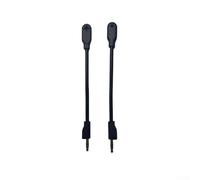 Jayruit Micro de jeu amovible pour casque sans fil Logitech G PRO X2 - Microphone flexible avec réduction du bruit pour un son cristallin PC noir 140 mm
