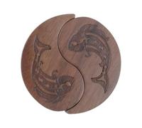 Jayruit Organiseur de médiators en bois élégant avec grand espace pour accessoires, Voir image, A
