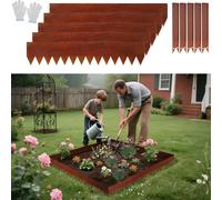 Jayseuw Bordure de pelouse Défense contre les limaces Galvanisé Clôture à fleurs Bordure de séparation Bordure de jardin Acier 100x20cm 30m Grille