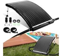 Jayseuw Chauffage Solaire de Piscine - Panneau Solaire - 113 x 69x 35 cm - Hauteur réglable - Chauffage Solaire 10 000 l/h - Connexion 32-40 mm - Chauffage Solaire Extensible