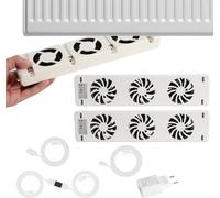 Jayseuw Radiateur amplificateur-Duo Set Trois trous de vent -Température ajustable Convient pour une longueur de 100 cm de radiateur-ventilateur