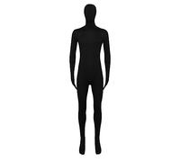 Jaysis Deguisement Seconde Peau Unisexe Slim fit Costume Combinaison de Photographie complète du Corps Party Supplies Accessoires de fêtes Deguisement Halloween Adulte Cosplay de Fete (Black, 190)