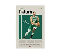 Jayson Tatum Impression sur toile Motif Celtics de Boston Décoration de chambre à coucher 20 x 30 cm