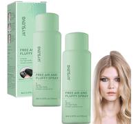 Jaysuing Free Air and Fluffy Spray 150 ml, Fluffy Volumizing Hair Spray, Volume Hair Quick Volume Hair Long Lasting Refreshing Spray, Oil-Control Fluffy Volume Lift Hairspray (2 pièces)