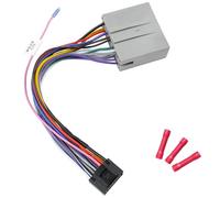 Jayubien Adaptateur de faisceau de câblage stéréo compatible avec Ford F-150/250/350 Expedition Focus Escape Mustang Explorer Lincoln Mercury sans ampère, connecteur ISO Android 16 broches vers câble