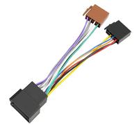 Jayubien Faisceau de câblage radio 16 broches compatible avec Volkswagen Audi Mercedes-Benz 1990-2004 ISO Connecteur stéréo prise adaptateur de fil
