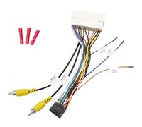 Jayubien Faisceau de câbles radio + adaptateur RCA pour Hyundai Elantra Sonata Tucson Accent Kia, prise 38/35 broches vers connecteur de faisceau de câblage stéréo ISO 16 broches