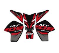 JAYWIS Autocollant Latéral pour Réservoir De Carburant pour Moto pour Yamaha MT09 MT-09, Autocollants pour Carrosserie, Protections De Réservoir Protection RéServoirs(Rouge)