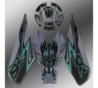 JAYWIS Autocollant pour Réservoir De Moto pour CFMOTO 250SR 250 SR, Protections Latérales en Résine Et Gel, Autocollants De Protection De Peinture. Protection RéServoirs(Couleur 12)