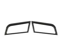 JAYWIS Autocollants De Garniture De Tableau De Bord Gauche Et Droit en Fibre De Carbone pour Intérieur De Voiture pour Ford pour Mustang GT 15-21 Autocollant décoration intérieure(Noir)