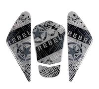 JAYWIS Autocollants Latéraux pour Réservoir De Moto pour Rebel CMX 1100, REBEL500, REBEL300, CMX 500, CM500, CM300 Protection RéServoirs(Couleur 1)