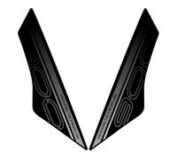 JAYWIS Autocollants pour Moto pour Kawasaki pour Z900 2025, Protections Latérales pour Réservoir, Genouillères, Tapis De Traction Protection RéServoirs(Titane,X-5)