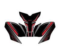 JAYWIS Autocollants pour Moto pour Kawasaki pour Z900 2025, Protections Latérales pour Réservoir, Genouillères, Tapis De Traction Protection RéServoirs(Rouge,X-1)