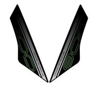 JAYWIS Autocollants pour Moto pour Kawasaki pour Z900 2025, Protections Latérales pour Réservoir, Genouillères, Tapis De Traction Protection RéServoirs(Vert,X-5)