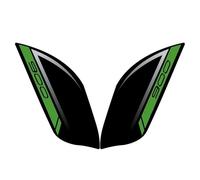JAYWIS Autocollants pour Moto pour Kawasaki pour Z900 2025, Protections Latérales pour Réservoir, Genouillères, Tapis De Traction Protection RéServoirs(Vert,X-4)