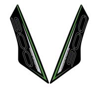 JAYWIS Autocollants pour Moto pour Kawasaki pour Z900 2025, Protections Latérales pour Réservoir, Genouillères, Tapis De Traction Protection RéServoirs(Vert 1,X-5)