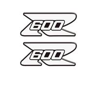 JAYWIS Autocollants pour Réservoir De Moto pour Suzuki GSX-R600 GSXR600 GSX R600 600Z K9 Protège-Genoux Protection De Réservoir D'essence Et D'huile Protection RéServoirs(Blanc,X-4)