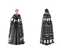 JAYWIS Cape à capuche noire classique pour adultes - Cape réglable pour Halloween, festivals et événements gothiques