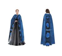 JAYWIS Cape à capuche pour adultes avec intelligence artificielle - Cape réglable pour Halloween, festivals et événements gothiques